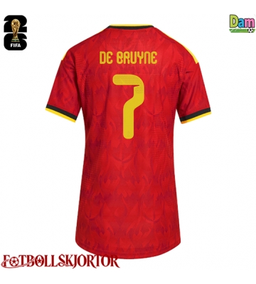 Belgien Kevin De Bruyne #7 Hemmatröja Dam VM 2026 Kortärmad